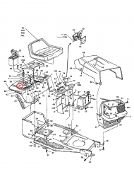 17704 Wspornik SEAT:HINGE:SUPPORT R.H.