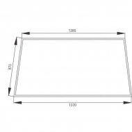 69117950 Szyba przednia, Zetor 1370x875 mm