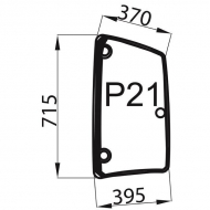 01214370N Szyba boczna 395x715 mm