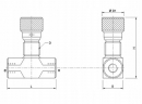 C056V0586 Zawór dławiący VRFB90°, G 3/8"