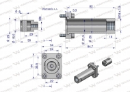 Zestaw (kit) do rozdzielacza hydraulicznego 40l/min - mocowanie linki Waryński