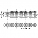 12B1GPP005 Łańcuch rolkowy 12B1, 3/4", 12 B-1, - 5m