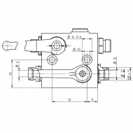 C000FTV Zawór hydrauliczny przedniego TUZ-a M18x1,5 45 l/m Pister