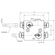 C000FTV Zawór hydrauliczny przedniego TUZ-a M18x1,5 45 l/m Pister