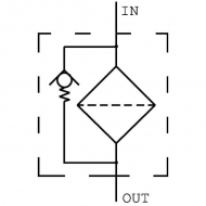 FHP1351P10 Filtr hydrauliczny ciśnieniowy 1/2", 10 µm, MP Filtri