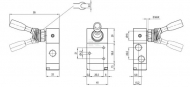 MAFL32B14 Zawór ręczny dźwigniowy 3/2-drożny 1/4" pneumatyczny
