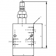 FPMD70CBP1220 Zawór ograniczający ciśnienie FPM D 70 CB P 1/2 20, FluidPress