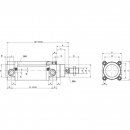 DN8025CMG2 Siłownik standardowy skok tłoka 25mm