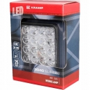 LA10024 Lampa robocza LED, kwadratowa 25W 3040 lm 10/30V światło skupione 16 LED Kramp