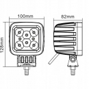 LA10027 Lampa robocza LED, kwadratowa, 42W 3780 lm 10/30V światło skupione 6 LED Kramp