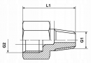 CLVMK10M1050 Przedłużacz M10x1.0 - M10x1.0 - 50 mm