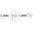 M53458 Zatrzask plandeki M8x38 mm Ø 13 mm