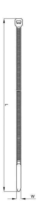 TRB25100VIO Opaski kablowe 2.5x100 mm fioletowe op. 100 szt.