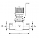 FPBN05001 Zawór dławiący FPB M-06-PV-P-V-3/8" BSP, gwint 3/8"