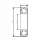 750016100ZZ Łożysko kulkowe zwykłe 10x28x8 mm, 161002Z SKF