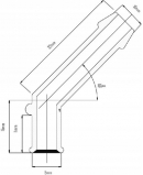 9910070 Kolano łączące 8mm, króciec na wąż 10mm, 105 °, Valeo