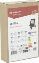 KRFL30830SBK Oprawa oświetleniowa LED, 30W, 3000K z czujnikiem