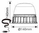 LA20022 Lampa błyskowa LED, 24W 12/24V na magnes z wtyczką Kramp