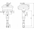 BCDT2430 Siłownik hamulcowy, hydrauliczno-pneumatyczny, T24 EPL30/60