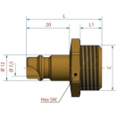 ES14NA Króciec narzędziowy gwint zewnętrzny 1/4" BSP