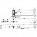 SP65250CS Stopa podporowa hydrauliczna 65-250CS z szybkozłączem