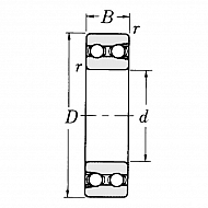 4302BBTVH Łożysko kulkowe, 4302 15x42x17 mm