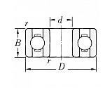 604ZZ Łożysko kulkowe 604ZZ 4x12x4 mm