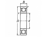 6003 Łożysko kulkowe 6003, 17x35x10 mm