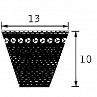 AVX13918 Pas klinowy uzębiony AVX 13, 918 mm, 13x918 mm, Optibelt