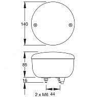 0221900001 Lampa zespolona, tylna