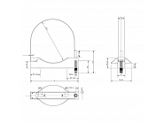 700202KR Taśma mocująca, zbiornik powietrza 246mm