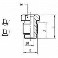 A0586 Złączka gwintowana, M12x1