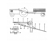 0532741310 Linka hamulca, rdzen,  5150 mm BPW