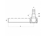 SHP176KR Końcówka drążka kierowniczego Kramp, 320 mm, pasuje do John Deere