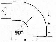 P107844 Łącznik gumowy 5", (127 mm) 90º