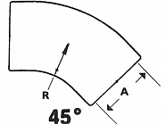 P109021 Łącznik gumowy 5", (127 mm) 45º