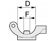 QJ1756012NYB Uchwyt dyszy prosty do rury 1/2"