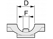 QJ2218712NY Uchwyt dyszy 1/2" boczny