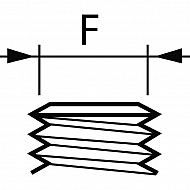 CP8028NYB Uchwyt dyszy, redukcja, nypel 1/4" BSP / 11/16" NPT