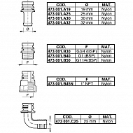 473000152 Przyłącze kołnierzowe gwint wewnętrzny 1-1/4" BSP