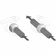 45511105 Zawór kulowy gwint wewnętrzny 1-1/4" 2-drożny, ARAG