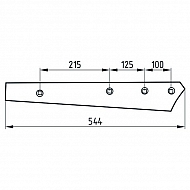 50713444030 Listwa odkładni ażurowej, nr 3, prawa 950 mm 3444030