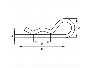 CL25EKR Zawleczka Beta pojedyncza 2.5 mm Kramp