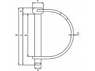 LP1070KR Zawleczka rurkowa, 10x60 mm