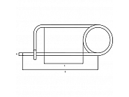 CL455GP Zawleczka agrafkowa, 4 x 120 mm