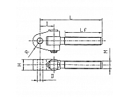 TFS23DX Końcówka przegubowa łącznika górnego, 1-3/4" Prawa 35,0 mm