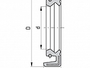 Uszczelnienie wału 16x22x4 mm