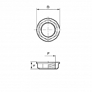 2052030 Nakrętka nasadowa płaska Arag, 3/4" ARAG