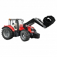 U03047 Zabawka ciągnik Massey Ferguson 7600 z ładowaczem