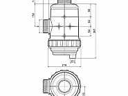 319093 Filtr ssący gwint zewnętrzny 3" 50 mesh 400-800 l/min - niebieski wkład